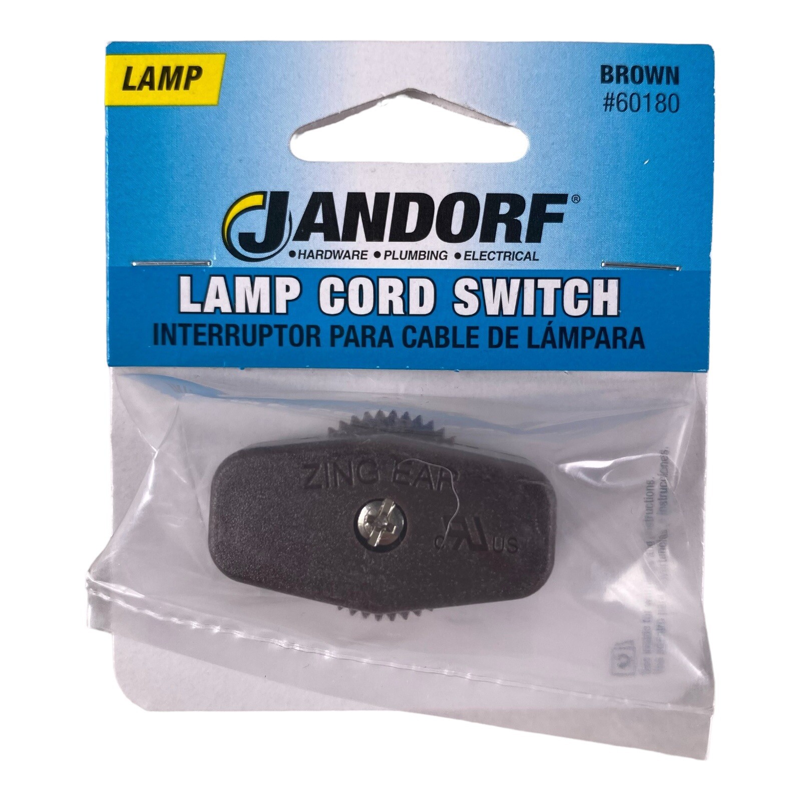 3 Lamp Cord Feed Through On/Off Switches (2) Brown 60180 & (1) White, 1 Finial