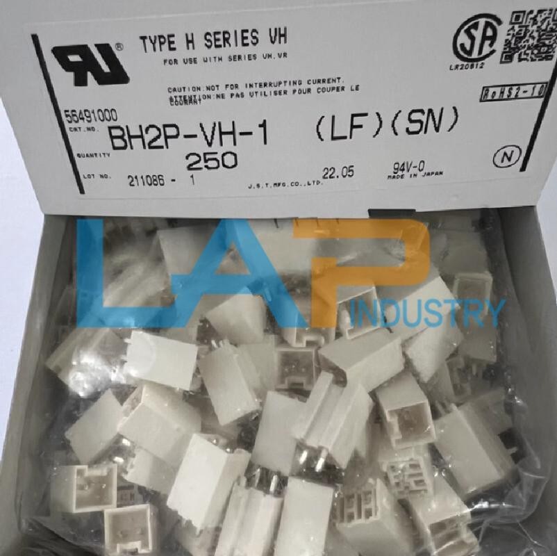 250pcs/box New FIT For Connector connectors BH2P-VH-1 Block 2PIN Pitch 3.96mm