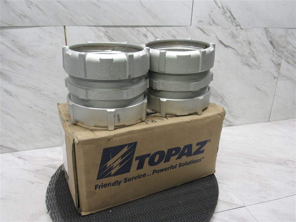 Lot of 2 NEW in box! #260 TOPAZ 4″ RIGID COMPRESSION TYPE COUPLING ConcreteTight