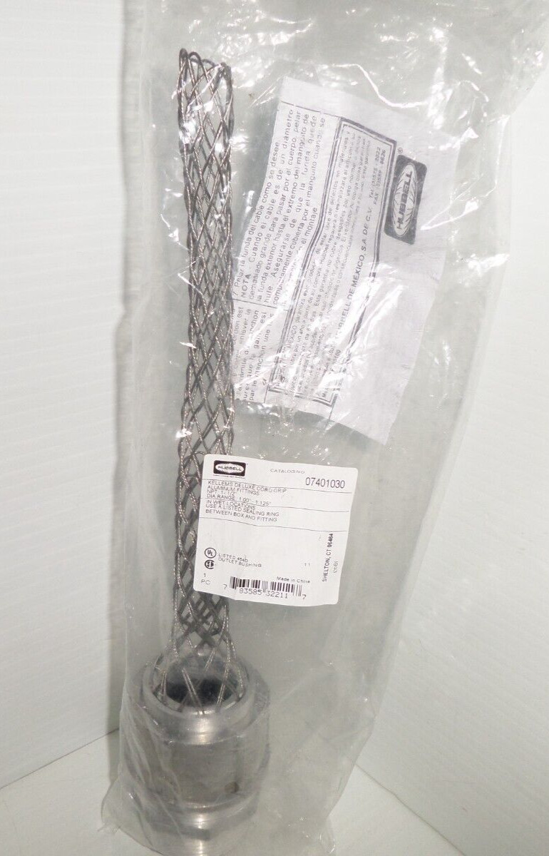 ⭐NEW IN BAG⭐ 1-1/2″Npt HUBBELL 07401030 CORD GRIP KELLEMS 1.00-1.125″