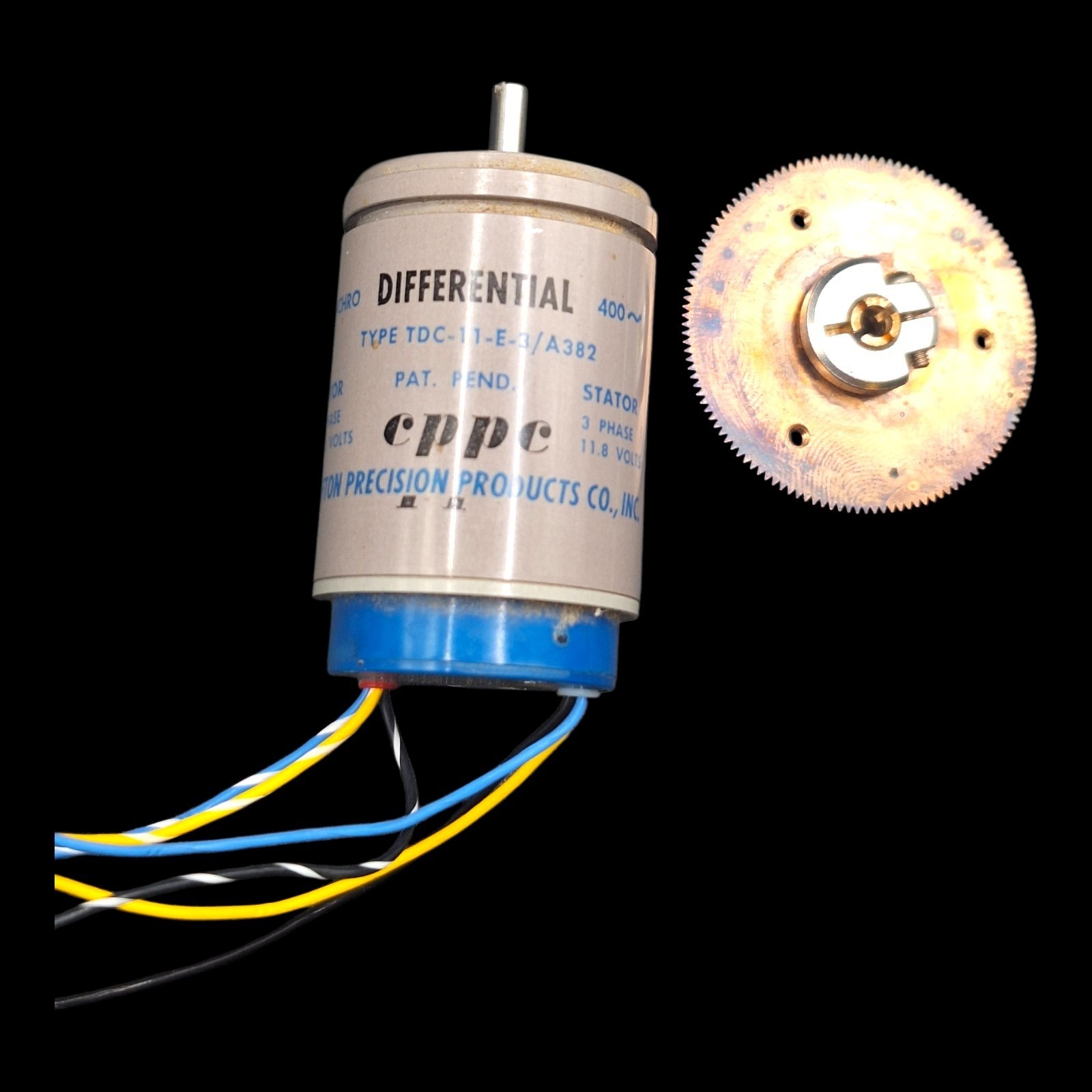 Clifton Synchro Differential Resolver Transmitter Motor Type TDC-11-E-3 /A382