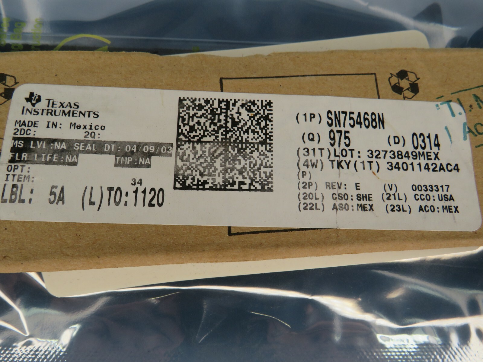 (25 NEW) Texas Instruments Bipolar (BJT) Transistor Array 100V 500mA 16-PDIP