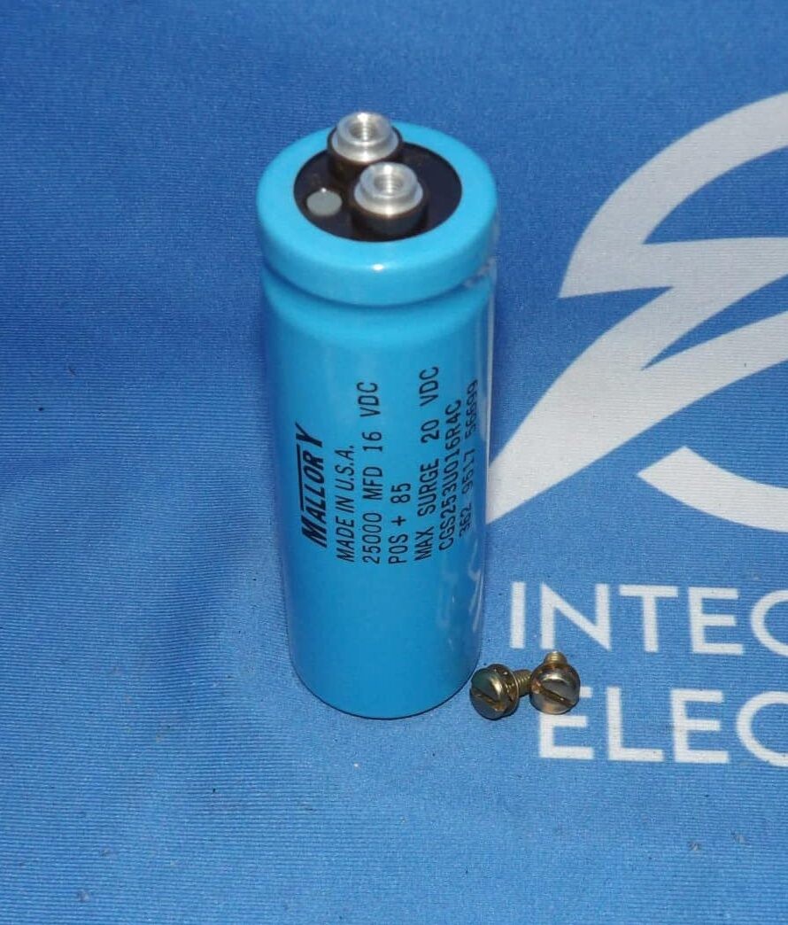 NIB Mallory CGS253U016R4C 25000MFD 16V Capacitor + 1 Year Warranty