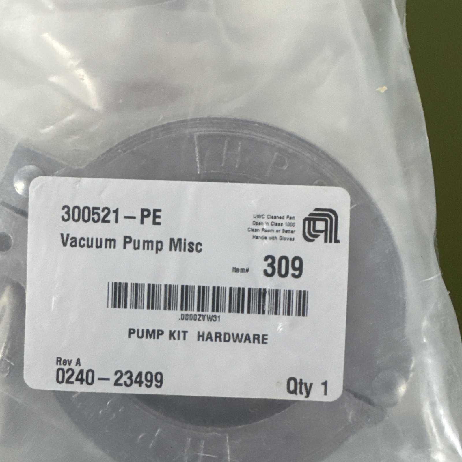 New-Sealed, AMAT 0240-23499 Pump Kit Hardware, 300521-PE Intel Fab 11 #309