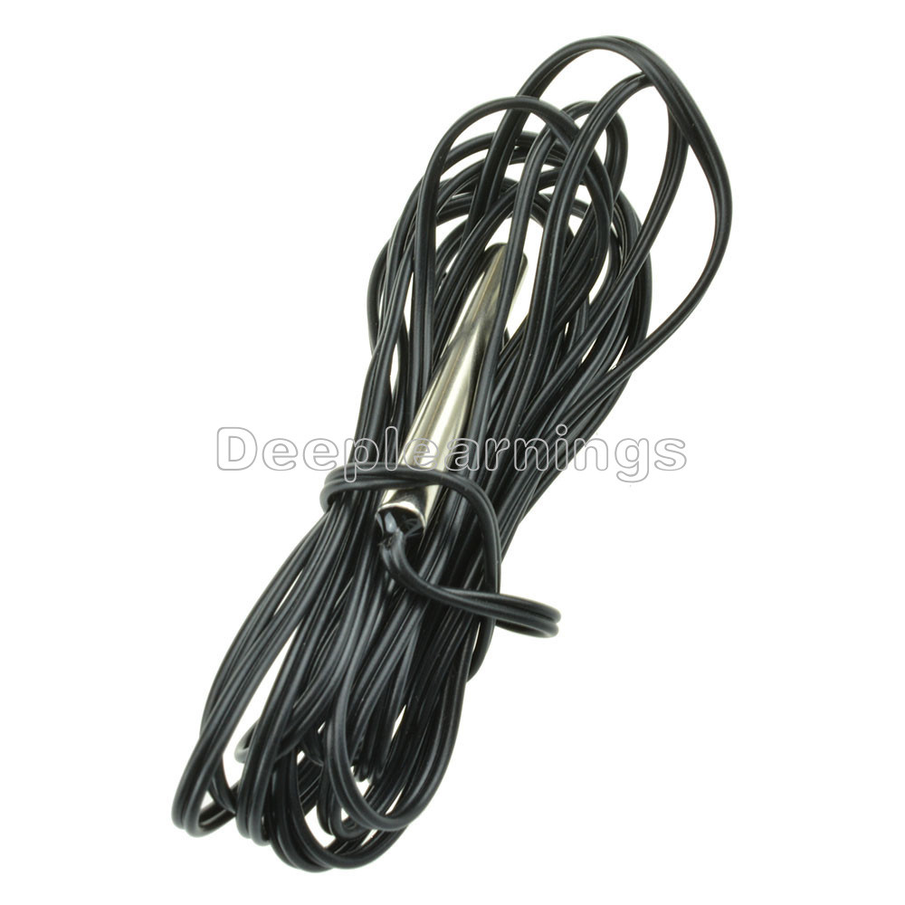 2PCS NTC 3435 10K Ohm 1% Thermistor Temperature Sensor Cylinder Probe
