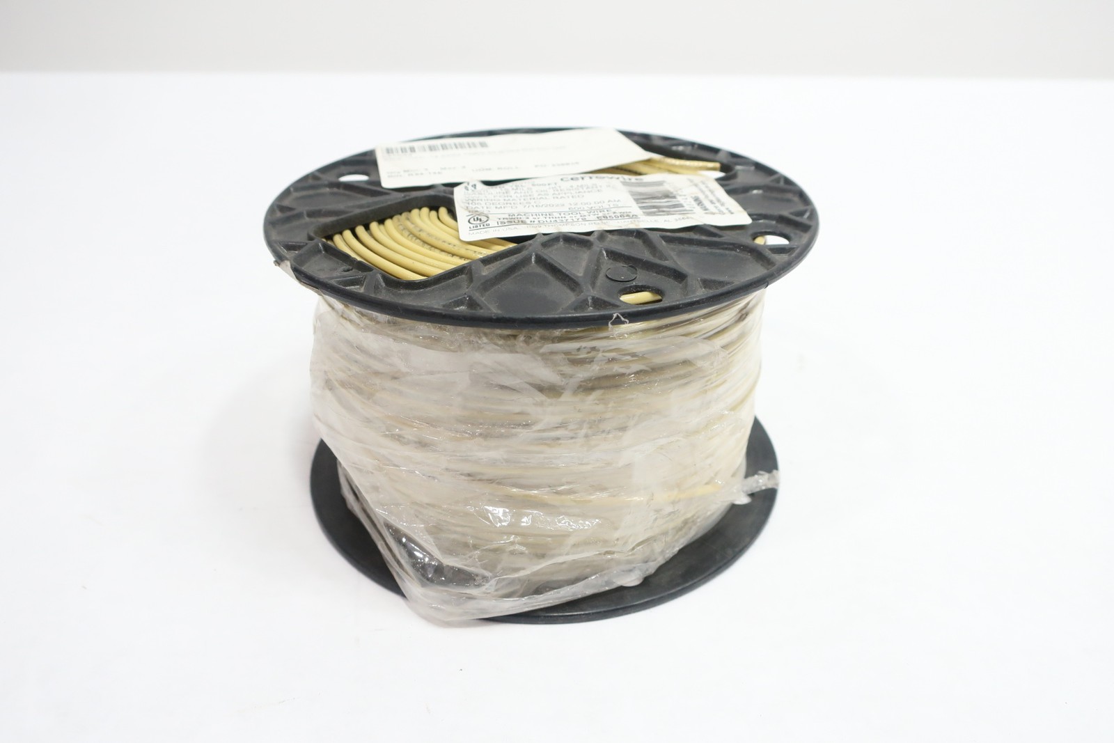 Cerrowire E85964A Machine Tool Yellow Stranded Wire 500ft 14awg