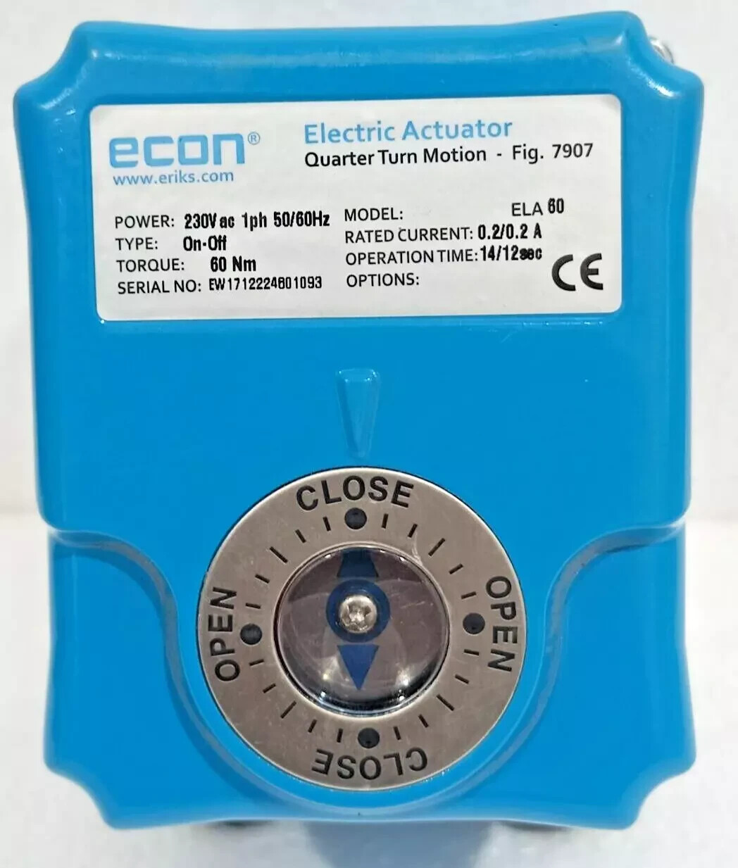 ECON ELECTRIC ACTUATOR ELA60 TYPE 7907 NEW FAST SHIPPING
