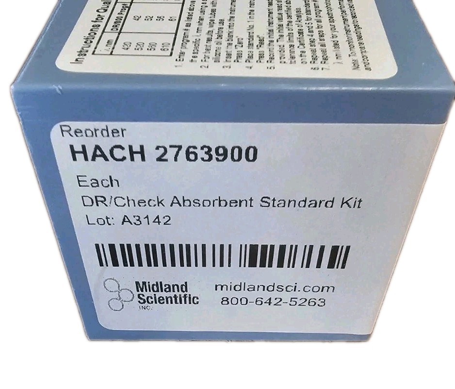 DR Check 27639-00 Absorbance Standard Secondary Standards Kit HACH 2763900