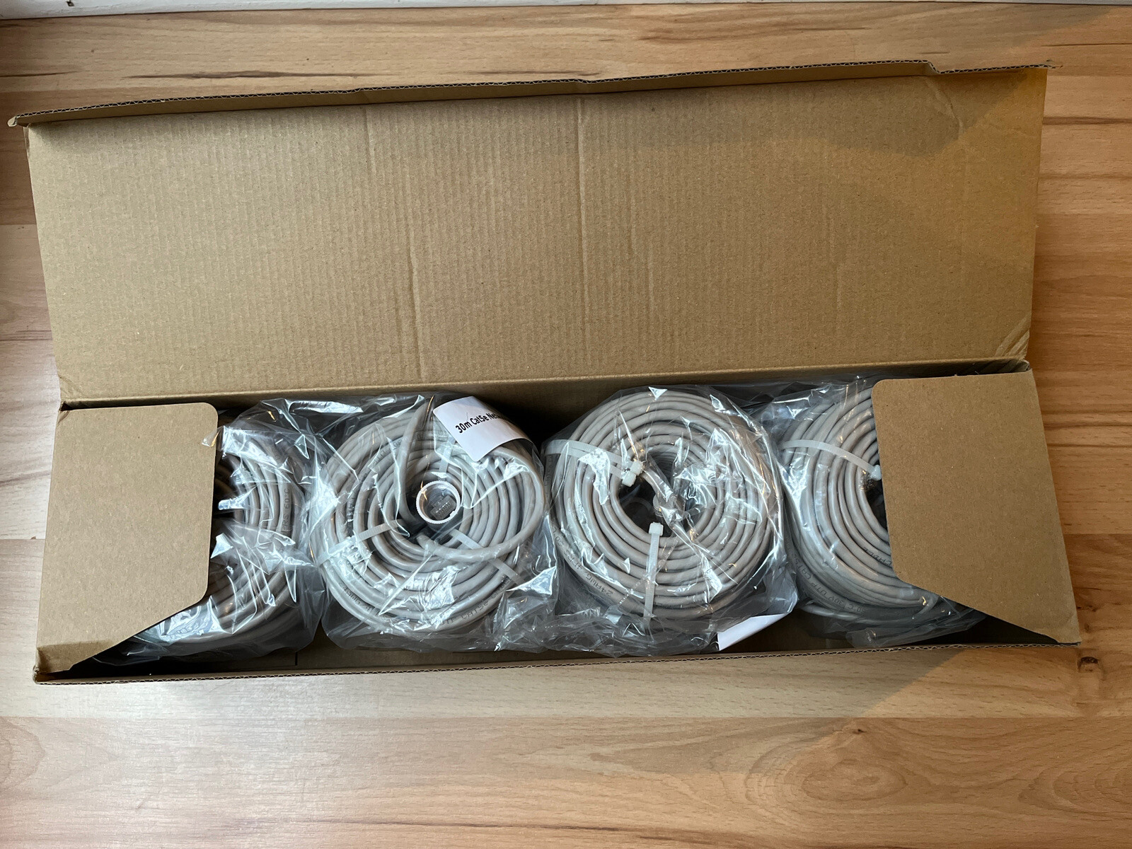 Lorex Corporation CAT5E NON-UL Extension Cable Model CBL100C5PK4B 4PK 100 Feet