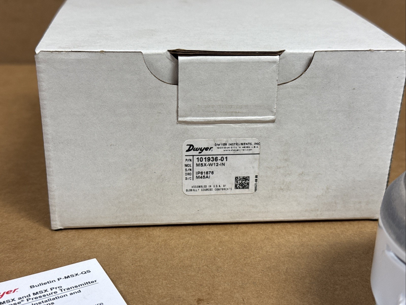 DWYER 101936-01 MSX-W12-IN Differential Pressure Transmitter 0-5” WC FAST SHIP