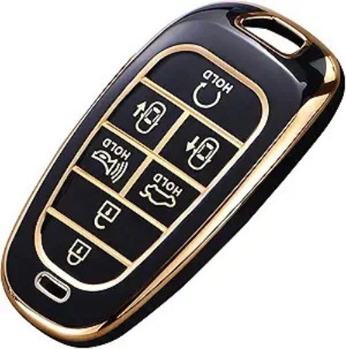 Premium TPU Key Fob Cover Case for 2024 2023 2022 Smart Ca Color: Size A-black