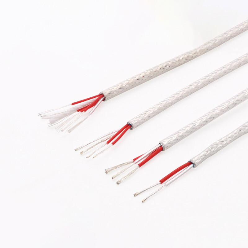 PTFE Cable Wire 2/3/4/6 Core High Temp Shielding Silver Plated Copper Wire Cable