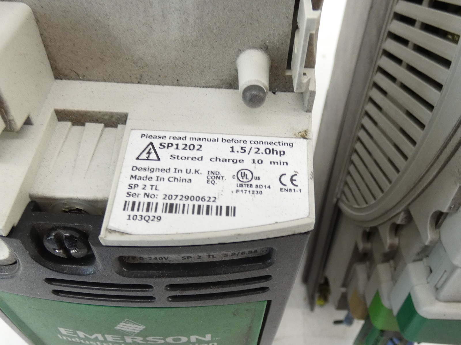 *Lot of 2 Parts Only* Emerson SP1202 Unidrive SP Inverter Servo Drive Module …