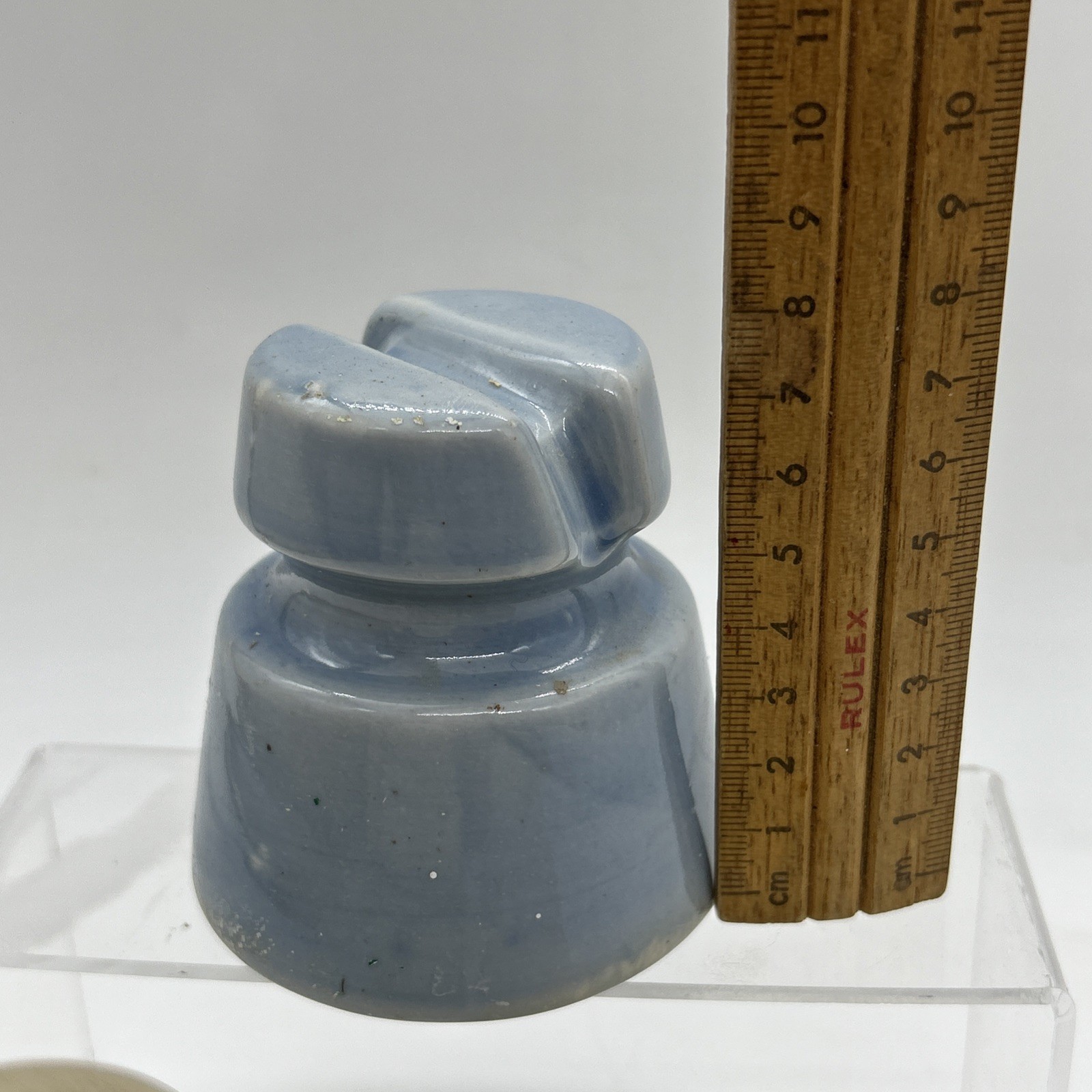Vintage KP Blue White Electric Insulators Porcelain Set Australia