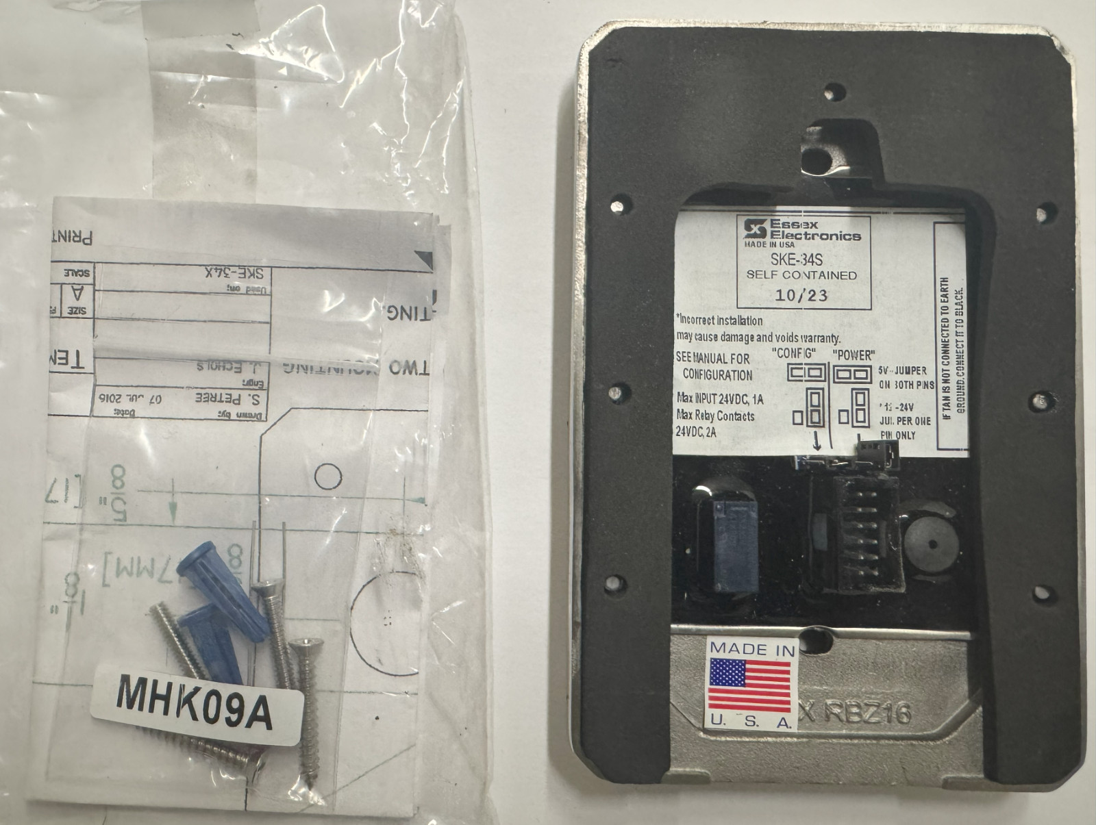 ESSEX ELECTRONICS KEYPAD SKE-34S