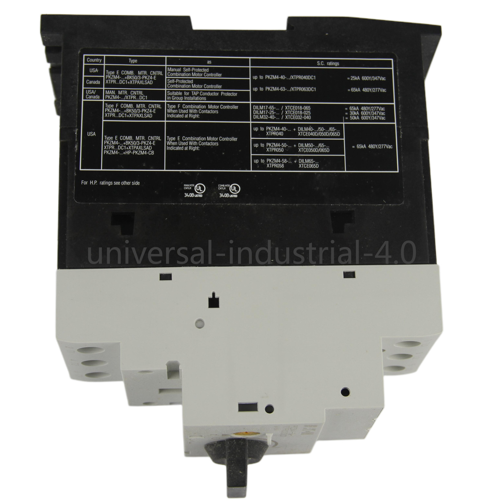 New In Box EATON MOELLER PKZM4-50 Motor Circuit Breaker