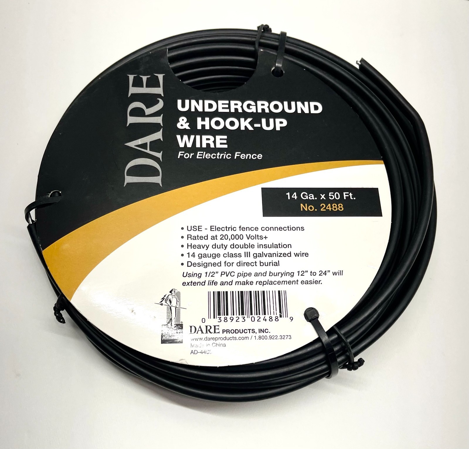 NEW – Dare 2000 V Underground & Hook-Up Wire, Black, 14 Ga x 50ft, No. 2488