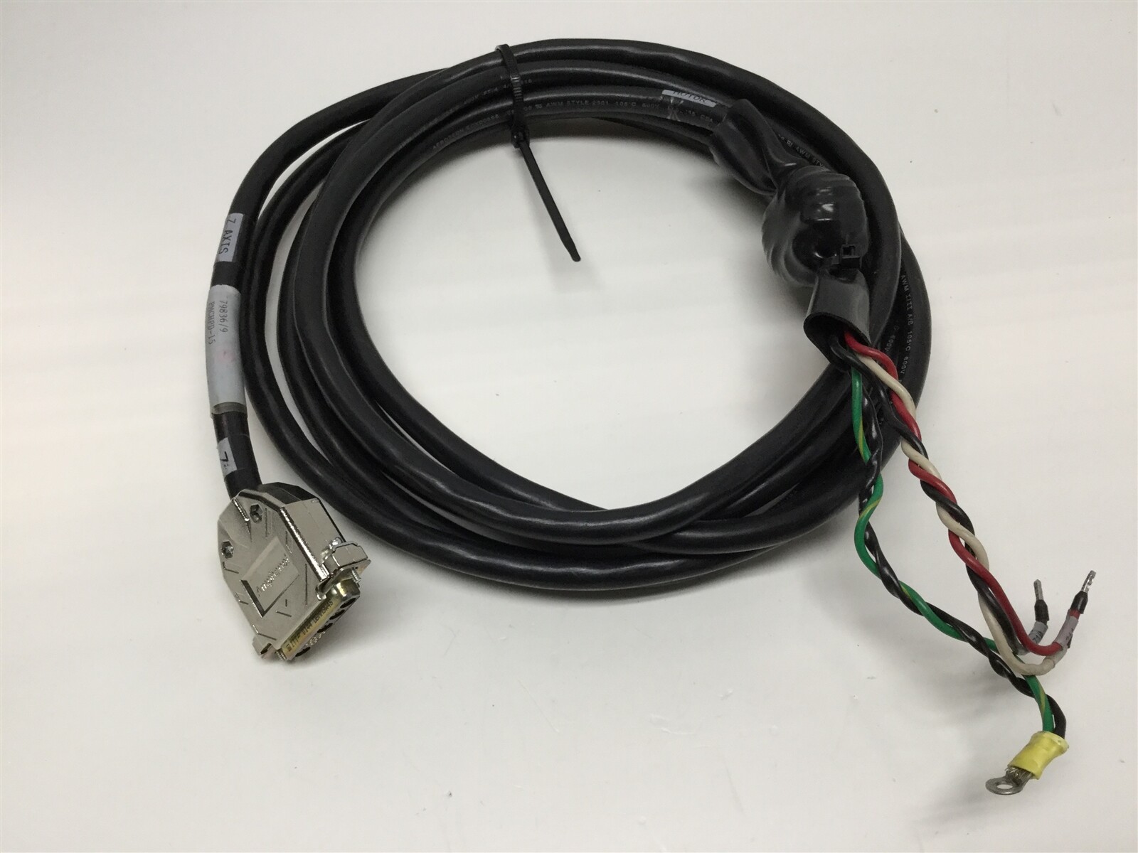 Aerotech 630C1789-1 Rev C PMCHPD-15 Brushless Servo Motor Power Cable 15ft