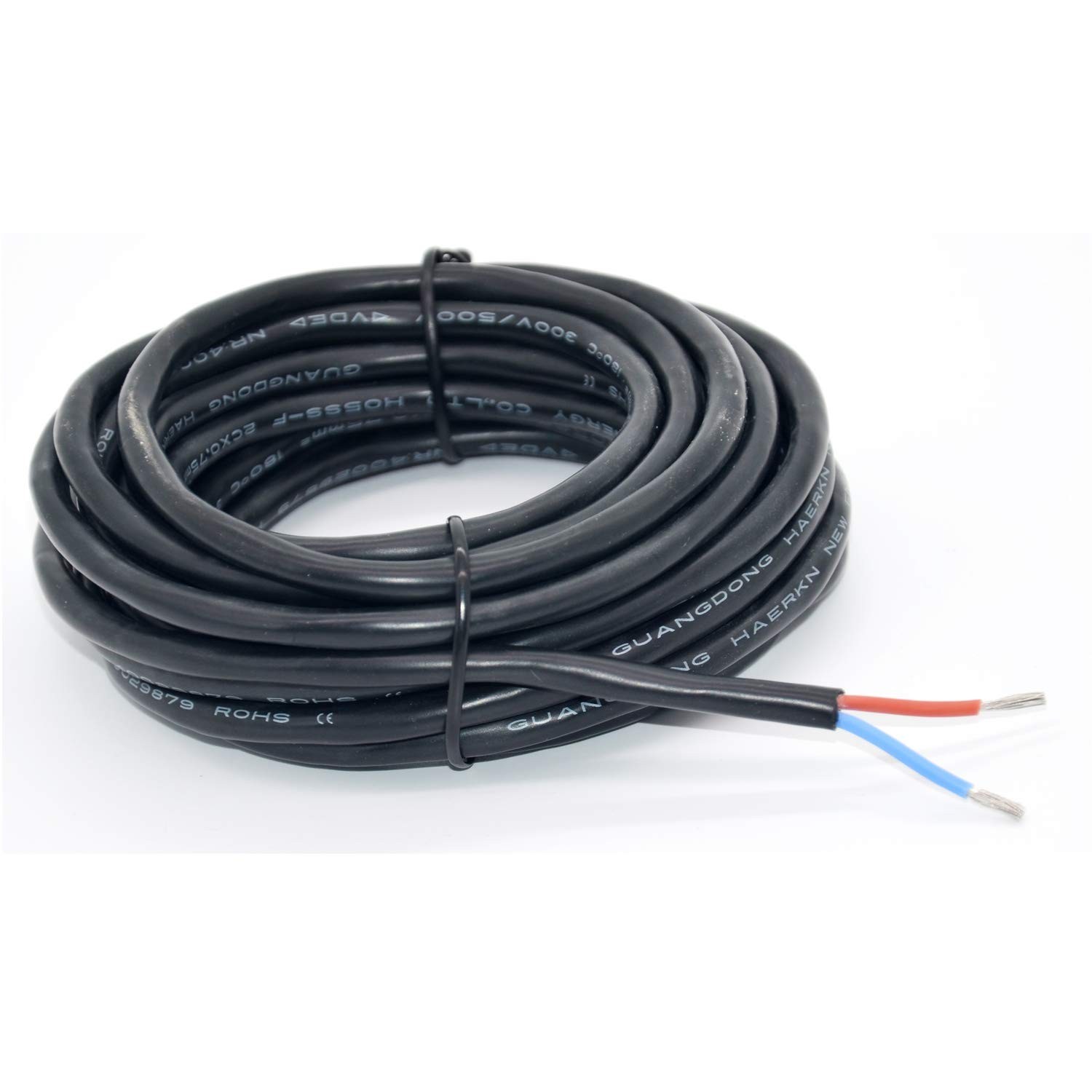 18 AWG Silicone Electrical Wire 2 Conductors 20ft Flexible Tinned Copper