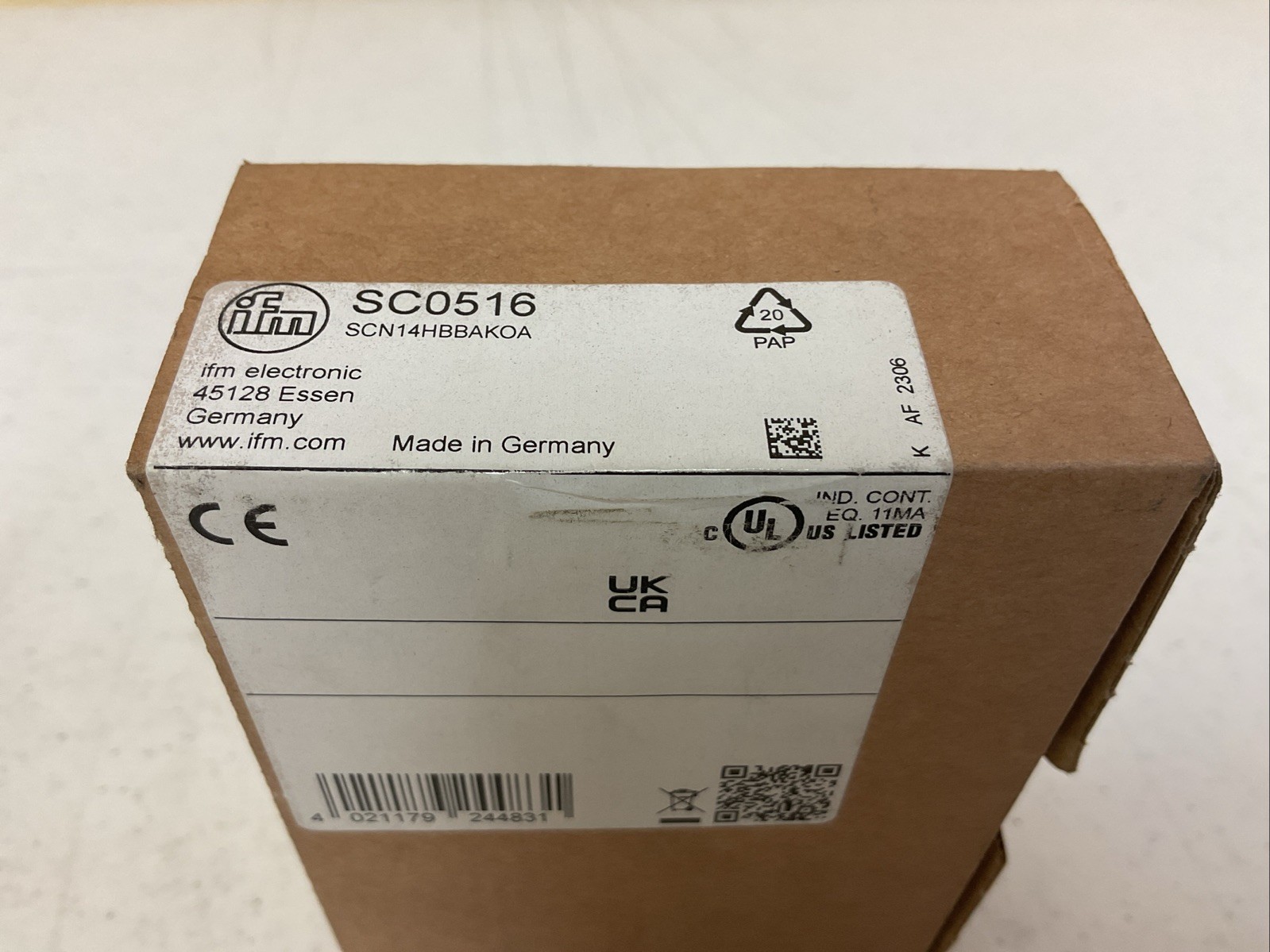 IFM ELECTRONIC SC0516 CARRIER FLOW SWITCH, FREE SHIPPING