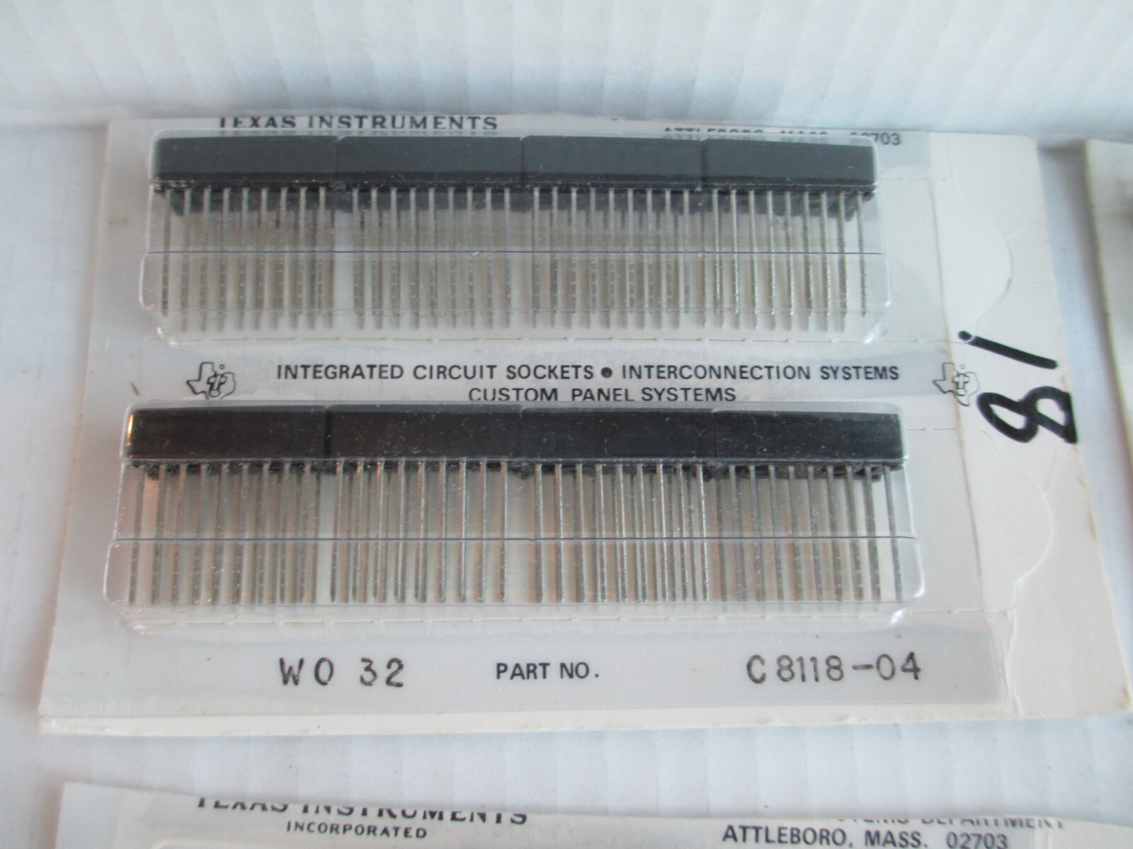 Mix Lot of Texas Instruments Integrated Circuit Sockets Connectors B44