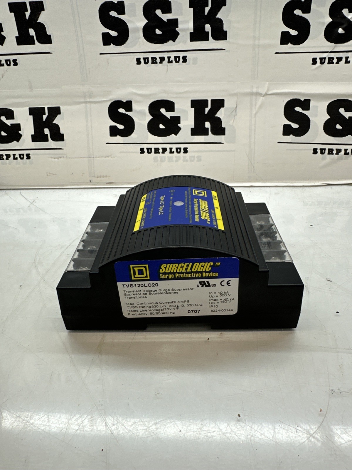 Square D TVS120LC20 SURGELOGIC Surge Protective Device