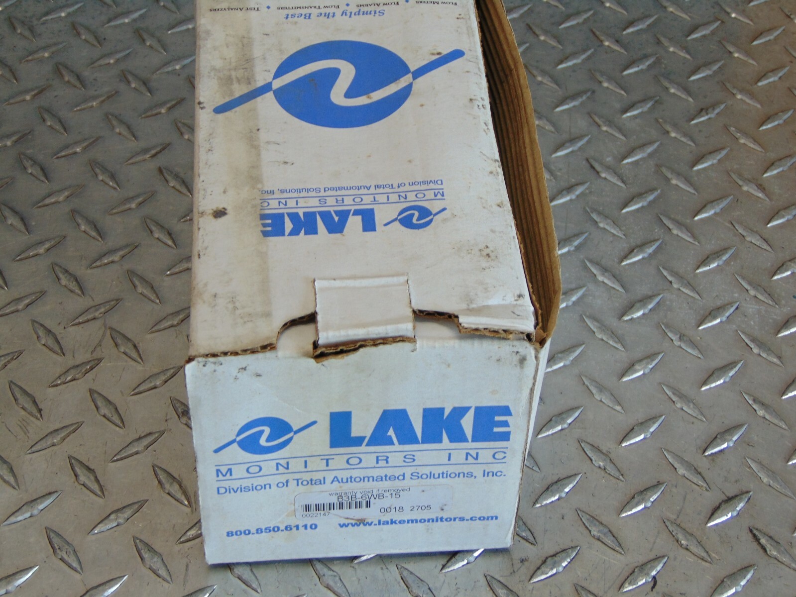 NEW LAKE MONITORS B3B-6WB-15 VARIABLE AREA FLOW METER