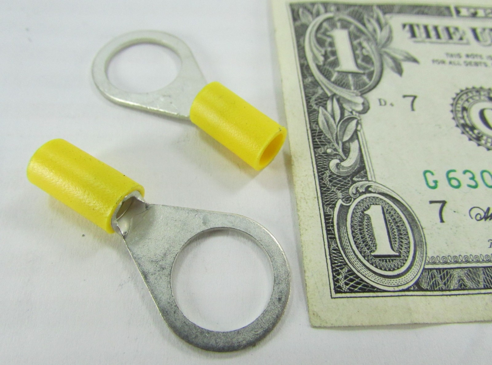 Lot 15 Wurth Yellow Ring Terminal M12/12MM Stud x 4MM – 6MM 10-12 AWG Wire Crimp