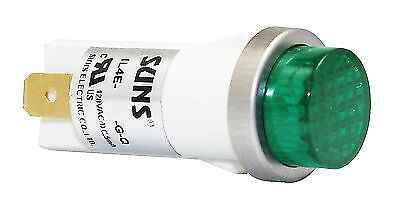 SUNS IL4E-240E-G-Q LED 1/2″ Green Indicator Light Raised 240V Spade Solico Ideal