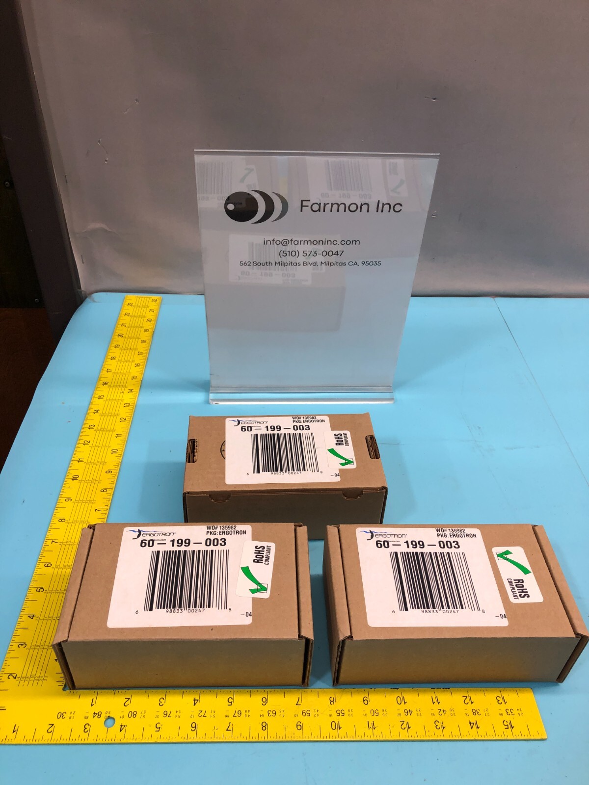 3 ERGOTRON 60-199-003 KIT, HDW, POLE CLAMP, SINGLE,696-565-01,ROHS, 192040