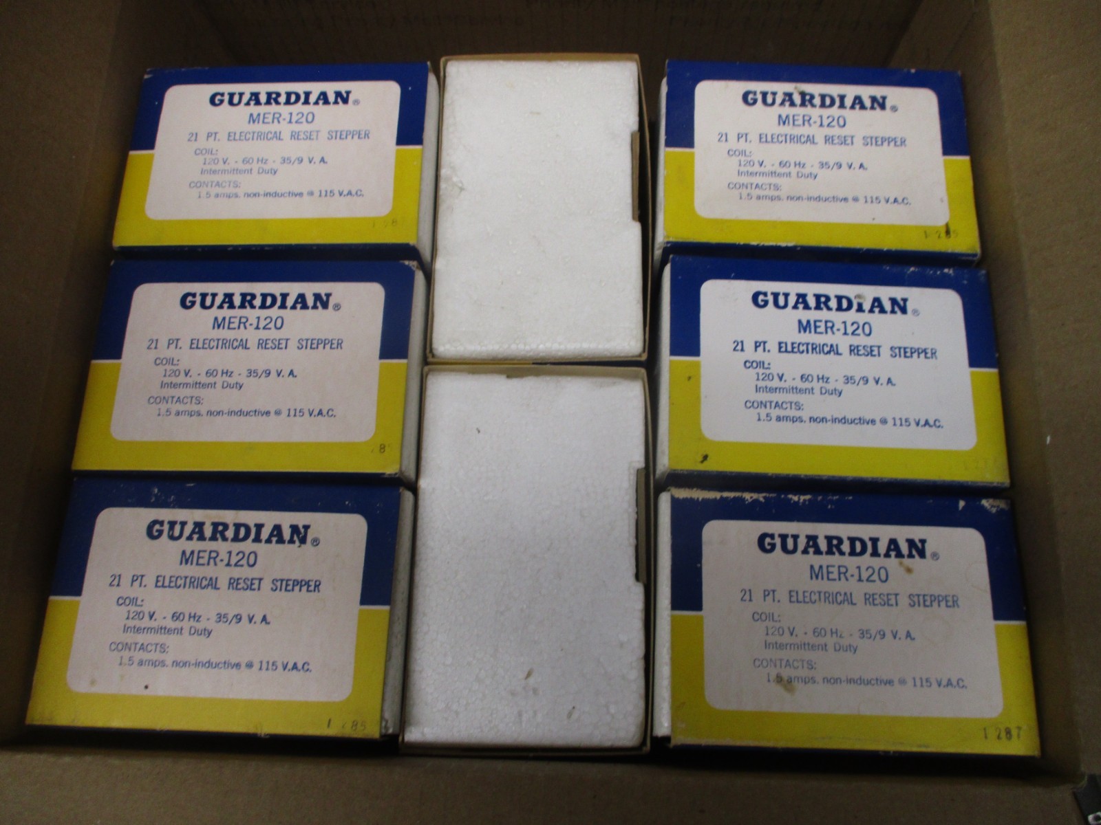 Box of 8 Guardian MER-120 21 Pt Electrical Reset Steppers