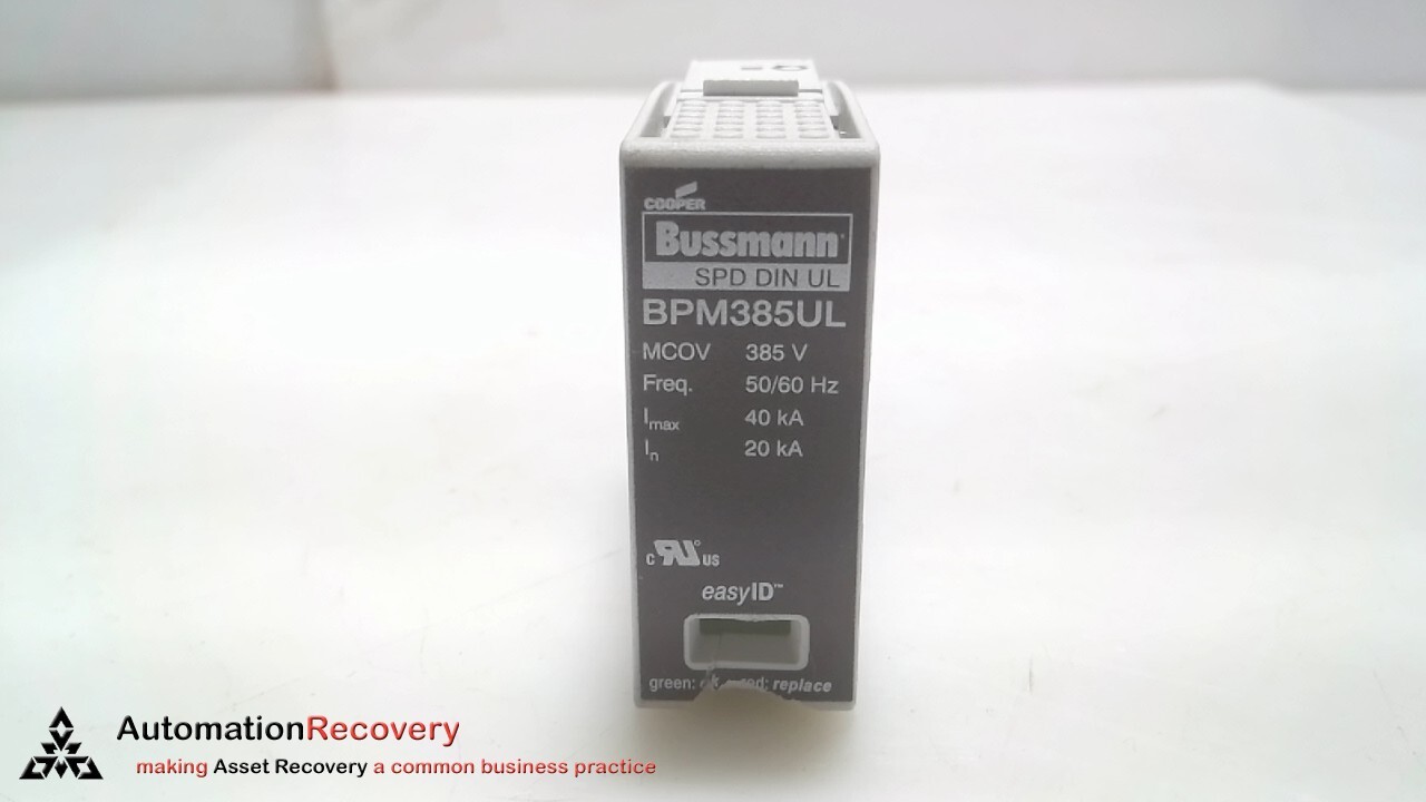 COOPER BUSSMANN BPM385UL, SURGE PROTECTIVE DEVICE, SEE DESC #301847