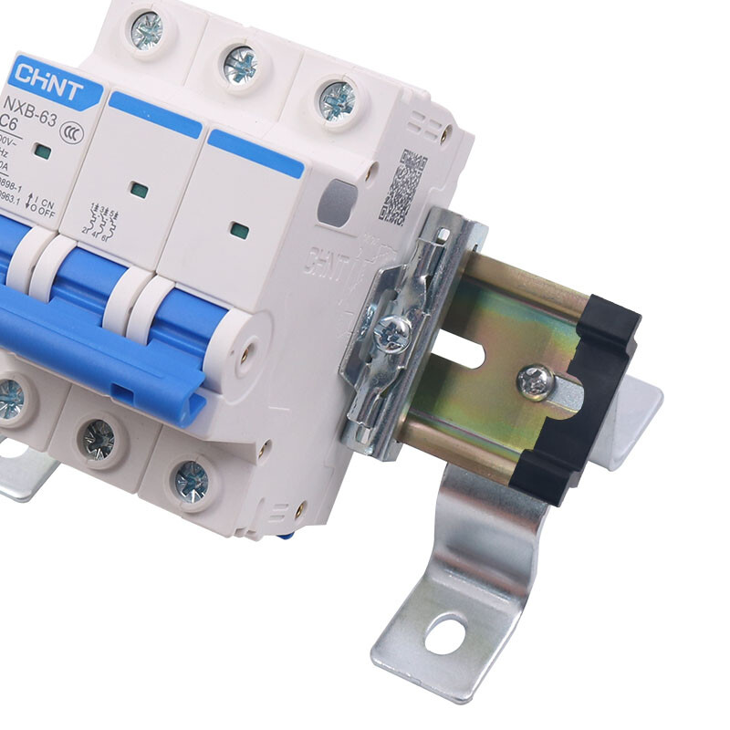 35mm DIN Rail Slotted Top Hat Slotted Zinc Plated 85-380mm For Circuit Breaker