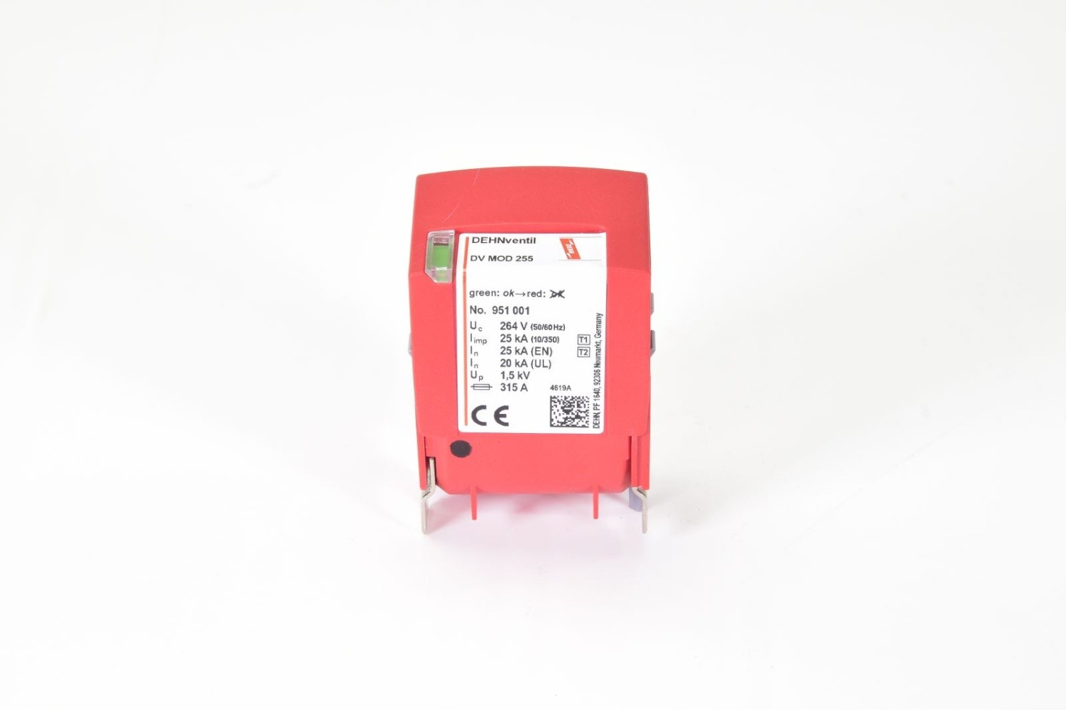 DEHN 951 001, DV MOD 255, Spark gap protection module