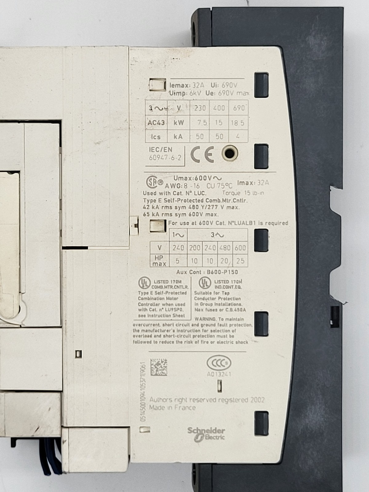 Schneider Electric – TeSys LUCB18BL Control Unit Control Unit LUB32 24V #17