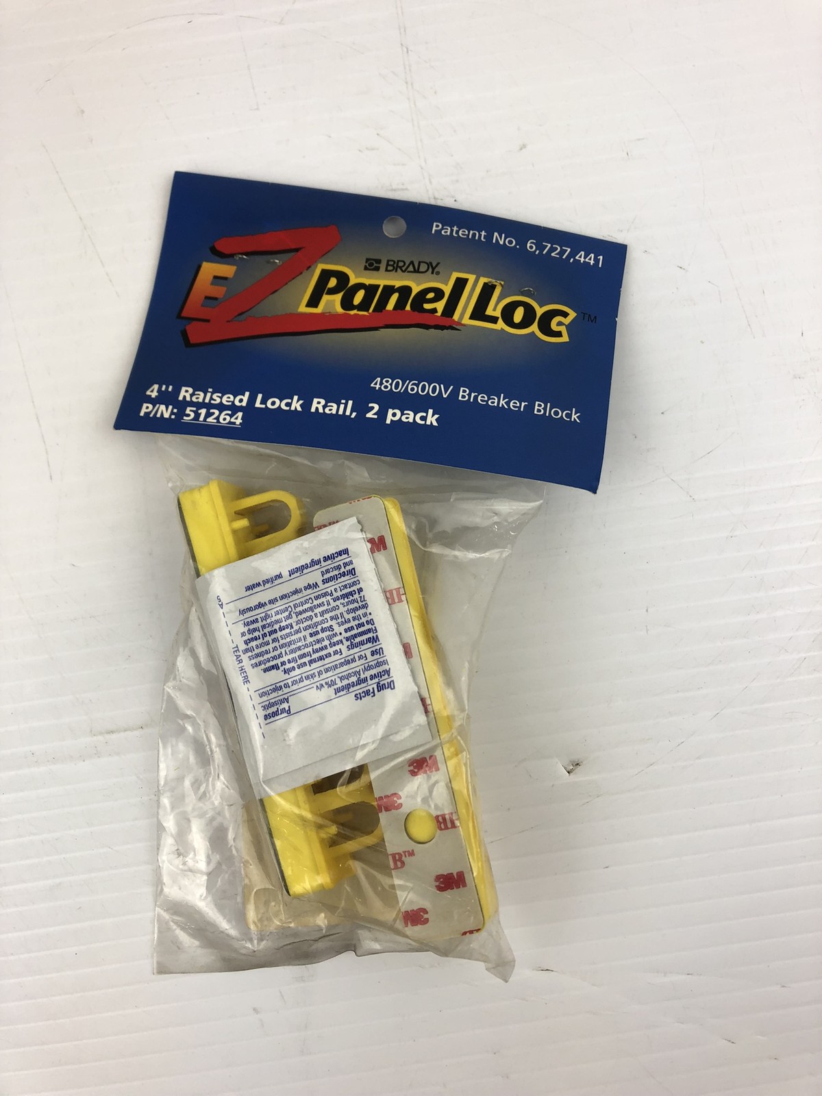 Brady EZ Panel LOC 51264 4″ Raised Lock Rail 480/600V Breaker Block (Pack of 2)