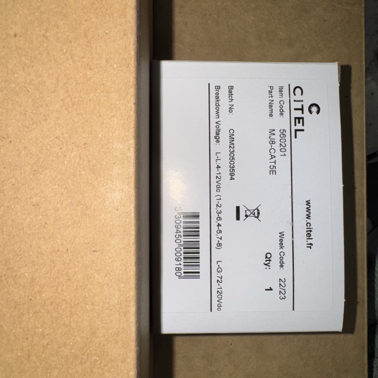 UL LISTED CITEL MJ8-CAT5E Surge Protector NEW IN BOX