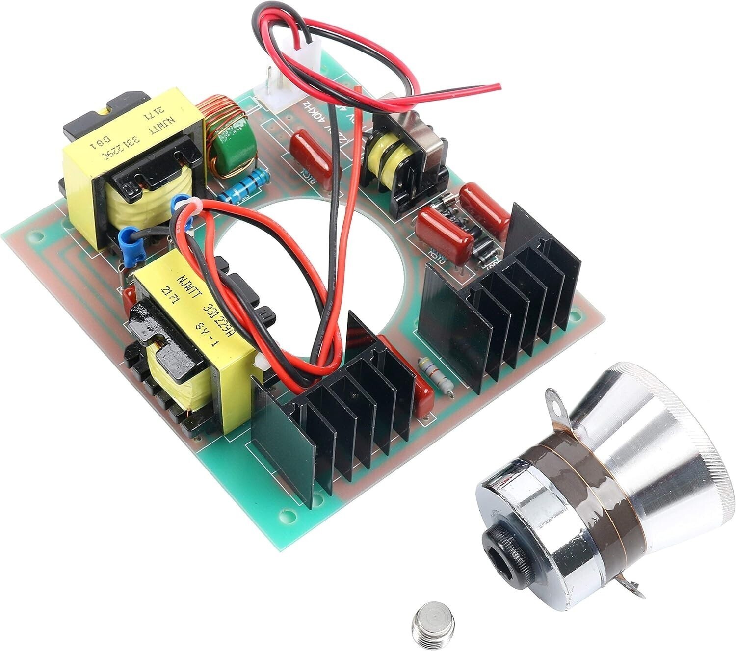 60W 40KHz Ultrasonic Cleaning Transducer Cleaner + Power Driver Board 110V AC