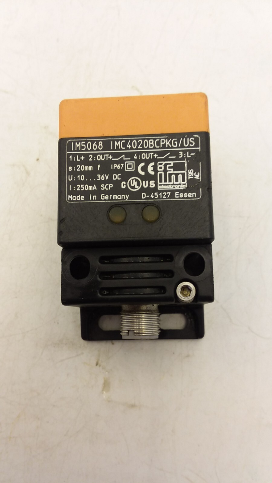 EFECTOR IM5068 PROXIMITY SWITCH INDUCTIVE 20MM RANGE 10-36V DC 25mA
