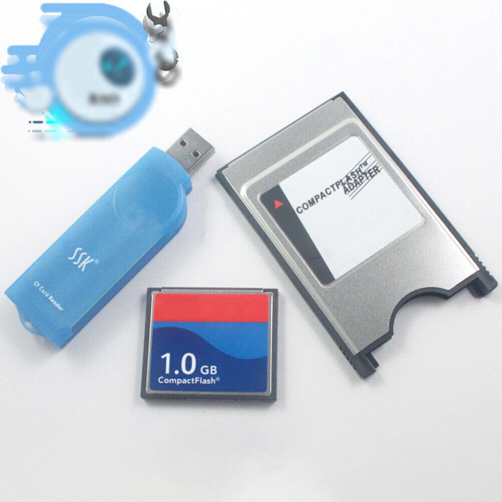 Reader 128MB/256MB/512MB/1G/2G CF Compact Flash Card+CF-PCMCIA Adapter+SSK