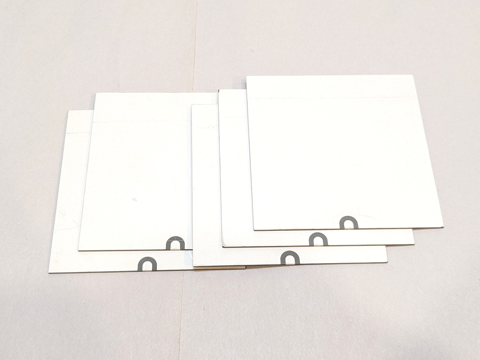 3×3 Piezoelectric Plate Unknown Frequency Transducer Crystal Tab Coax Electrodes
