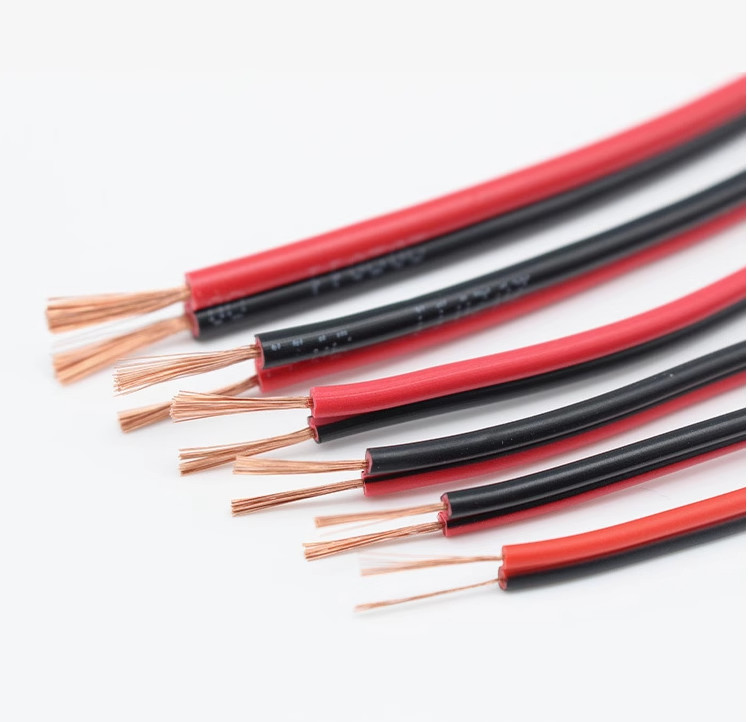 Twin 2-Core Flexible PVC Cable Wire 2 x 0.3mm² 0.5mm² 0.75mm² 1mm² – 2.5mm²