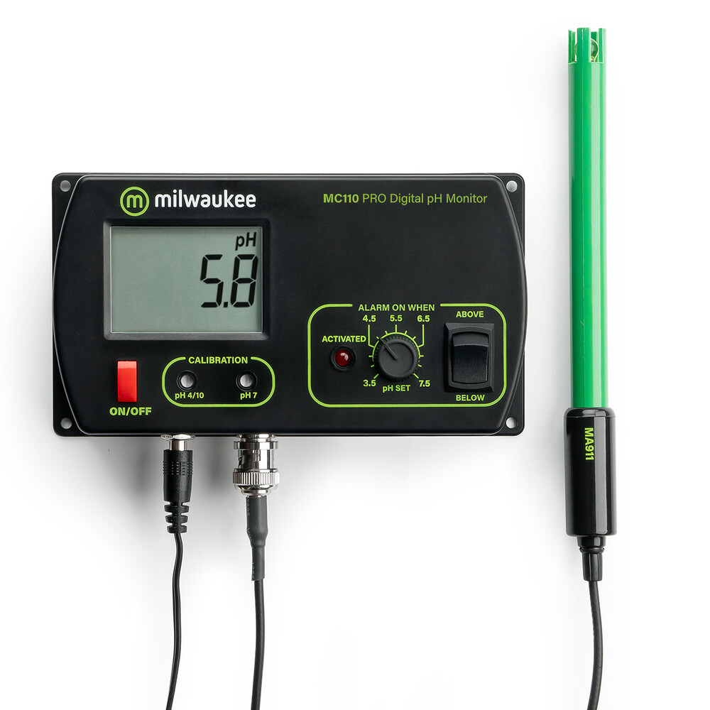 Milwaukee MC110 PRO pH Monitor Mid Range for USA 110V for Hydroponics,