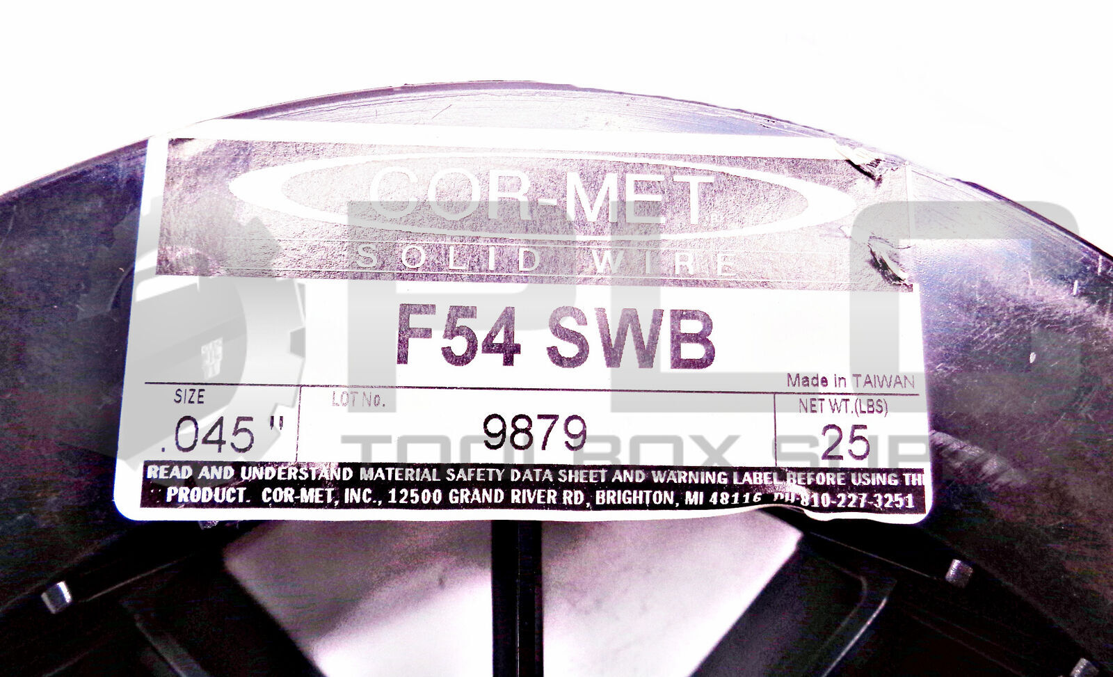 NEW CORE-MET F54 SWB CORDED WELDING WIRE SIZE .045″ 9879 25 LBS