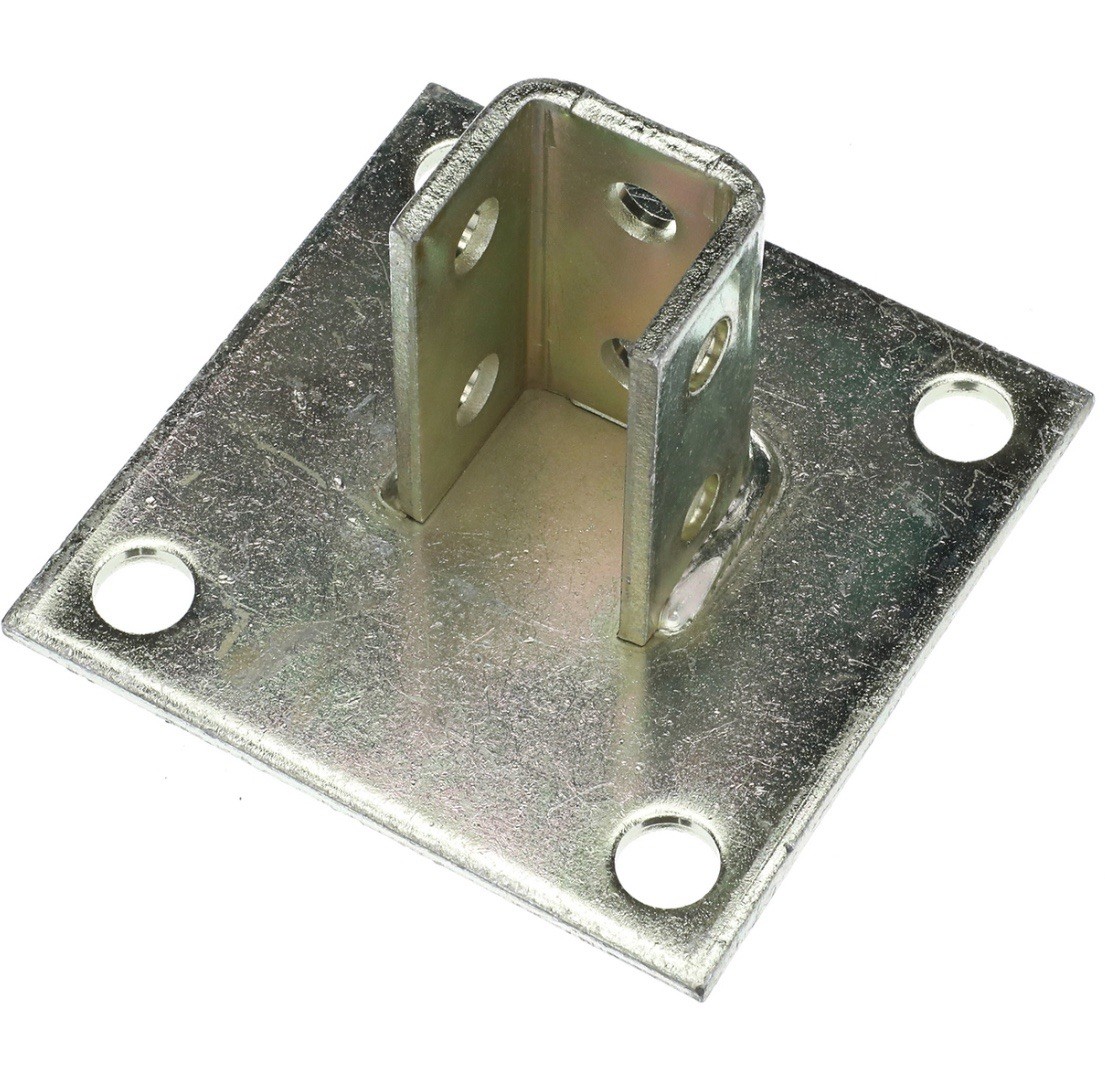 Strut Post Base Fitting AP232-SQ Steel GoldGuard Unistrut Powerstrut