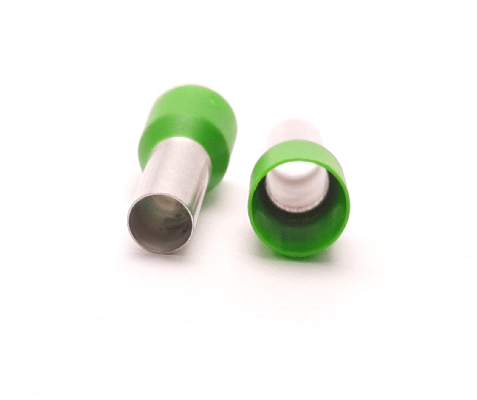 Lot of 100 Altech Corp 2214.0 Green Insulated Ferrule, AWG 6, 0.47″ Length