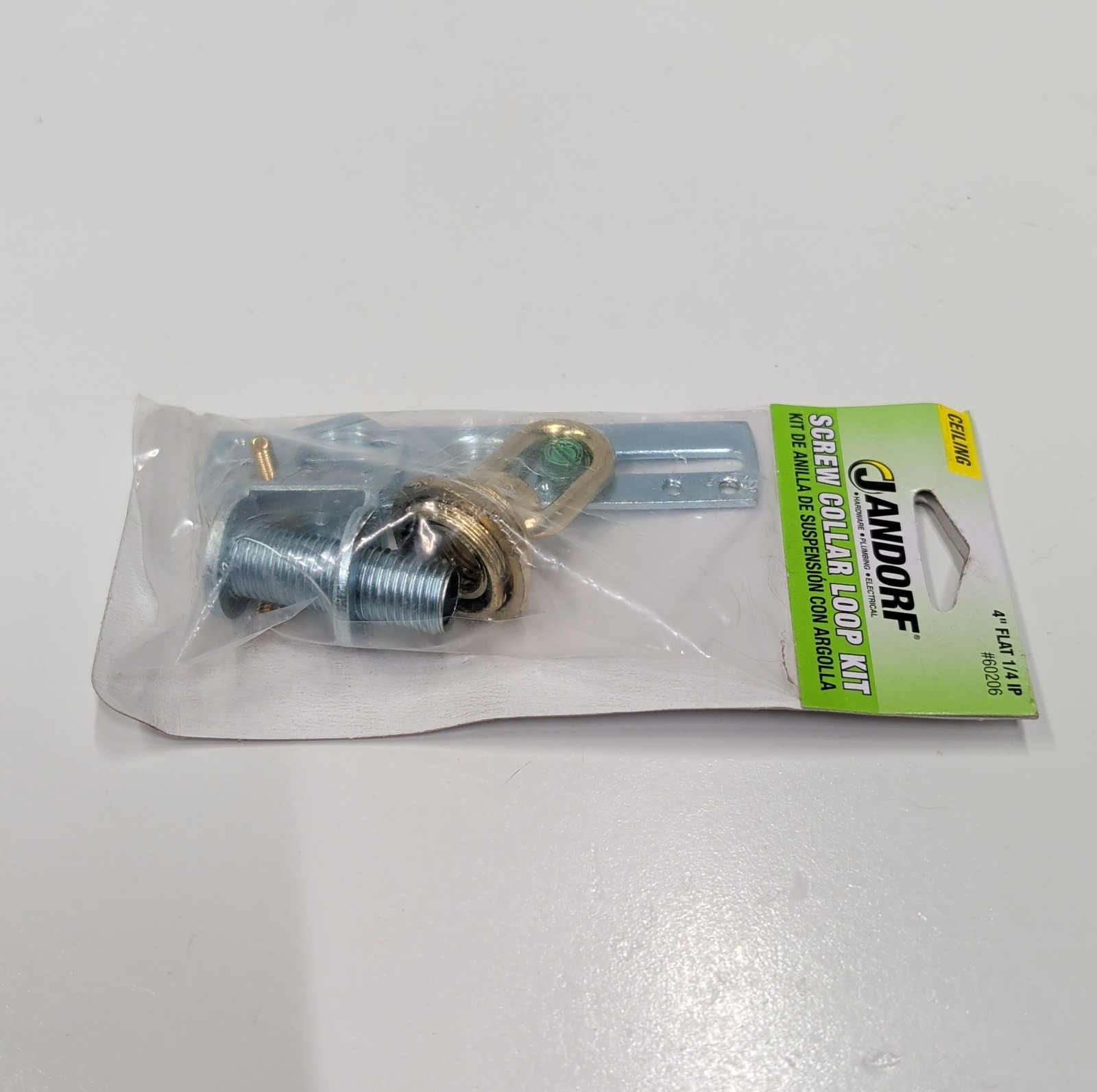 Jandorf 60206 Screw Collar Loop Kit Brass Finish 1/4 IP Light Fixture New