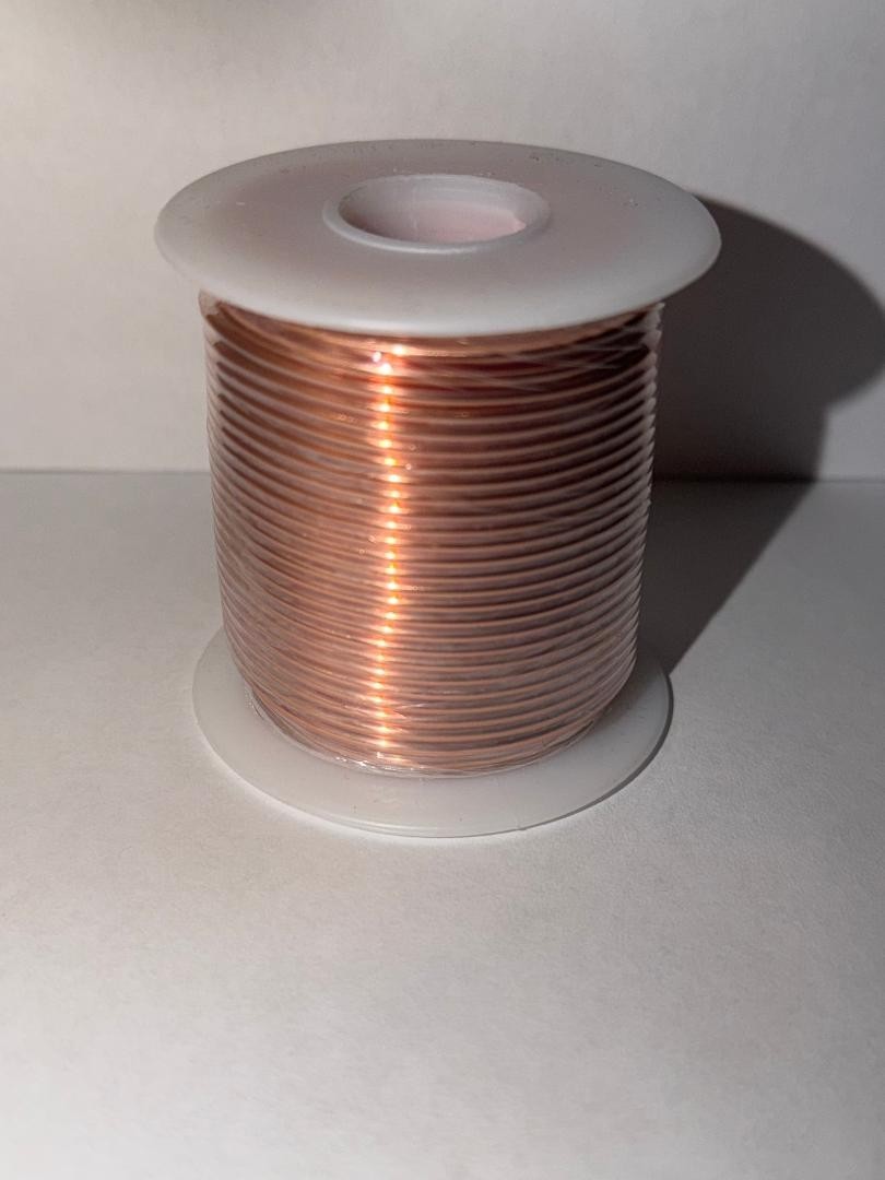 Bare Copper Wire 24 Gauge 1 lb Spool (793 Feet) Diameter 0.020
