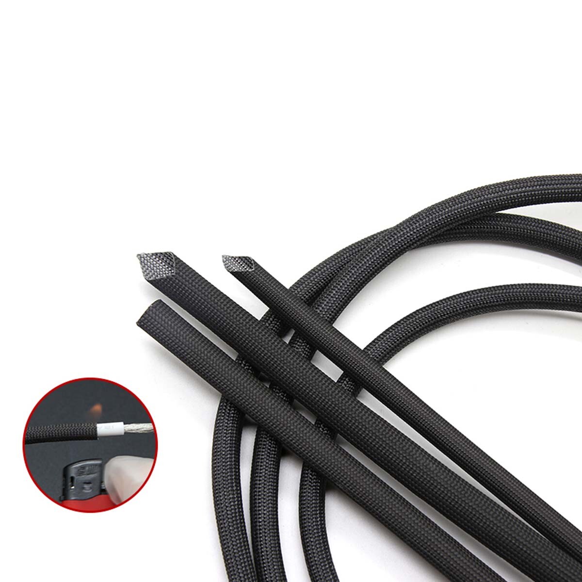 600°C Black HIGH TEMP Fiberglass Sleeving Wire Cable Insulation Tube 1 ~30mm Dia