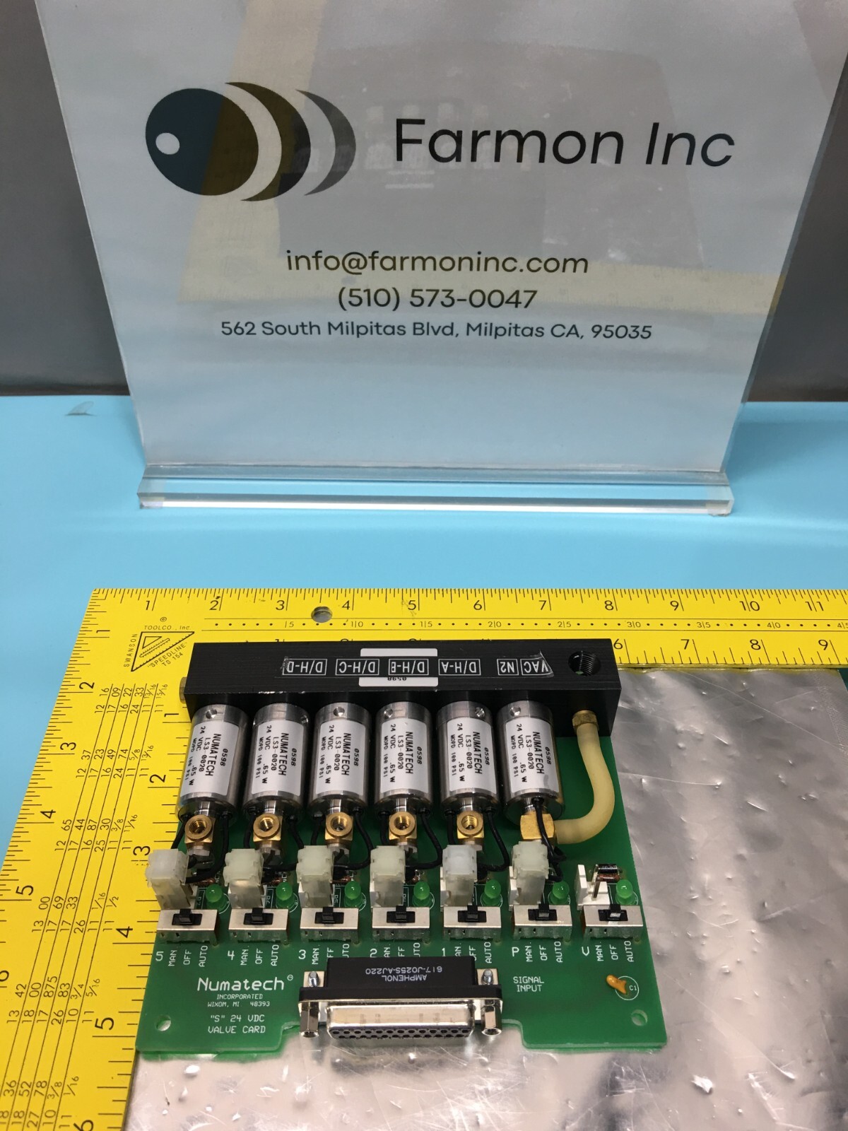 Numatech CED126-0078TF “S” 24 VDC Valve Card, 3401-0004, LS3-0020, 132269